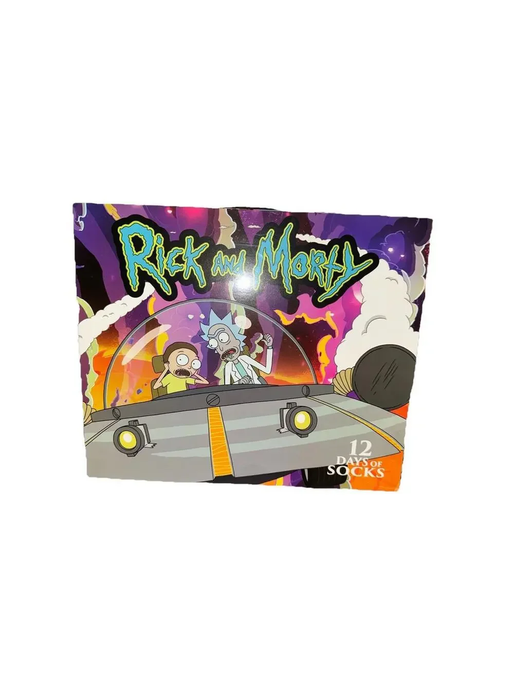 Rick and Morty Christmas Advent 12 socks 4crew 8 low cut Squanchy Jerry Beth New